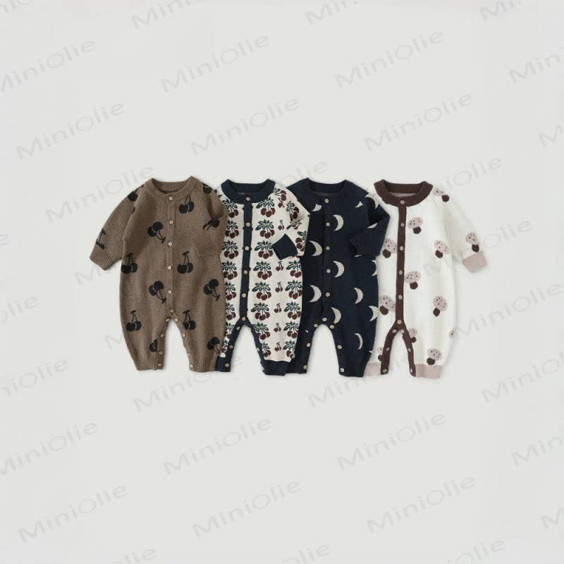 Baby Knit Cotton Romper - image 1