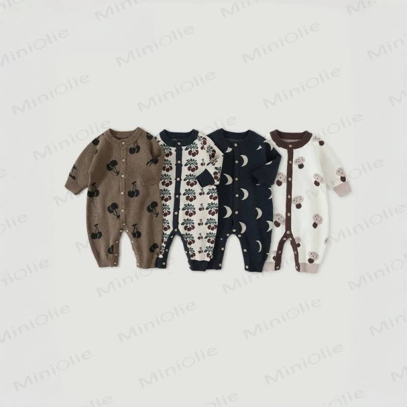 Baby Knit Cotton Romper - image 1