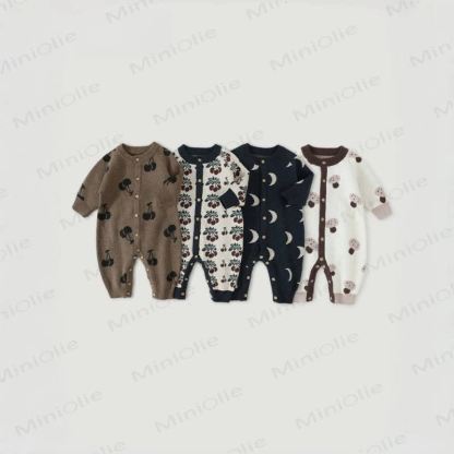 Baby Knit Cotton Romper - image 1