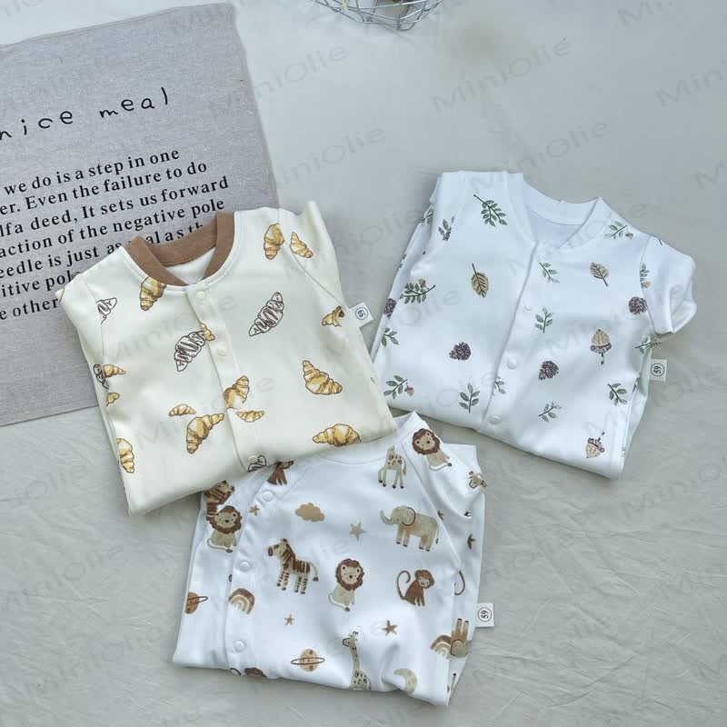 Baby Cotton Long Sleeve Romper - image 2