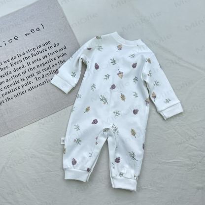 Baby Cotton Long Sleeve Romper - image 6