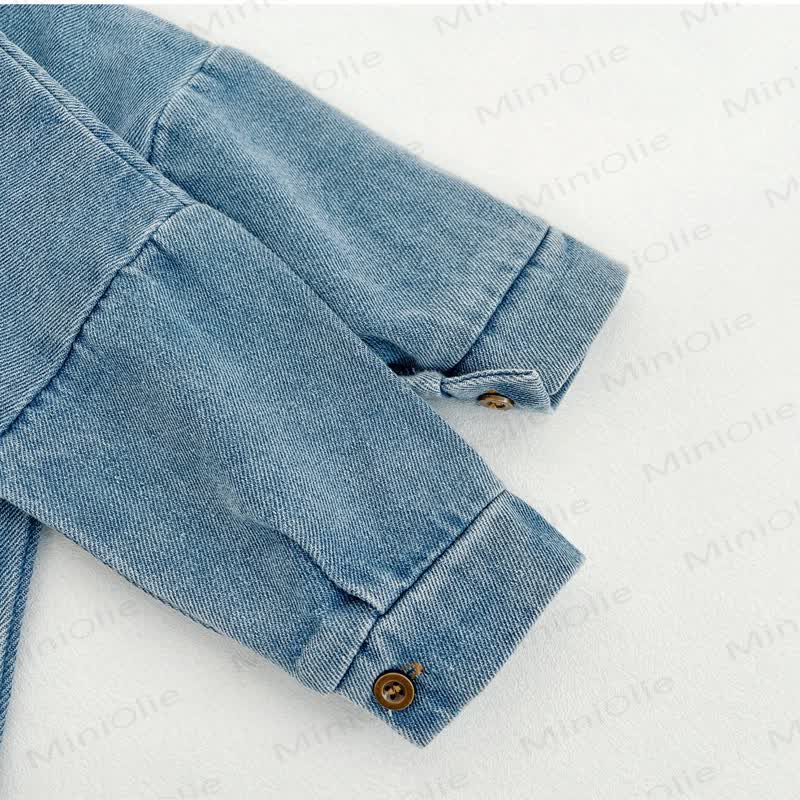Baby Denim Pocket Romper - image 10