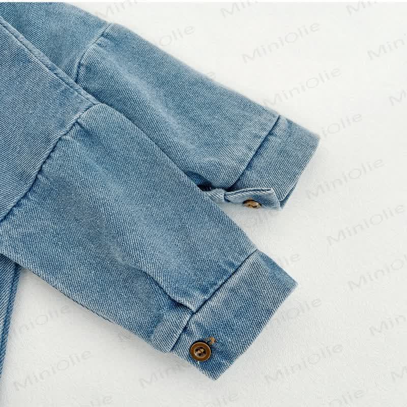 Baby Denim Pocket Romper - image 10