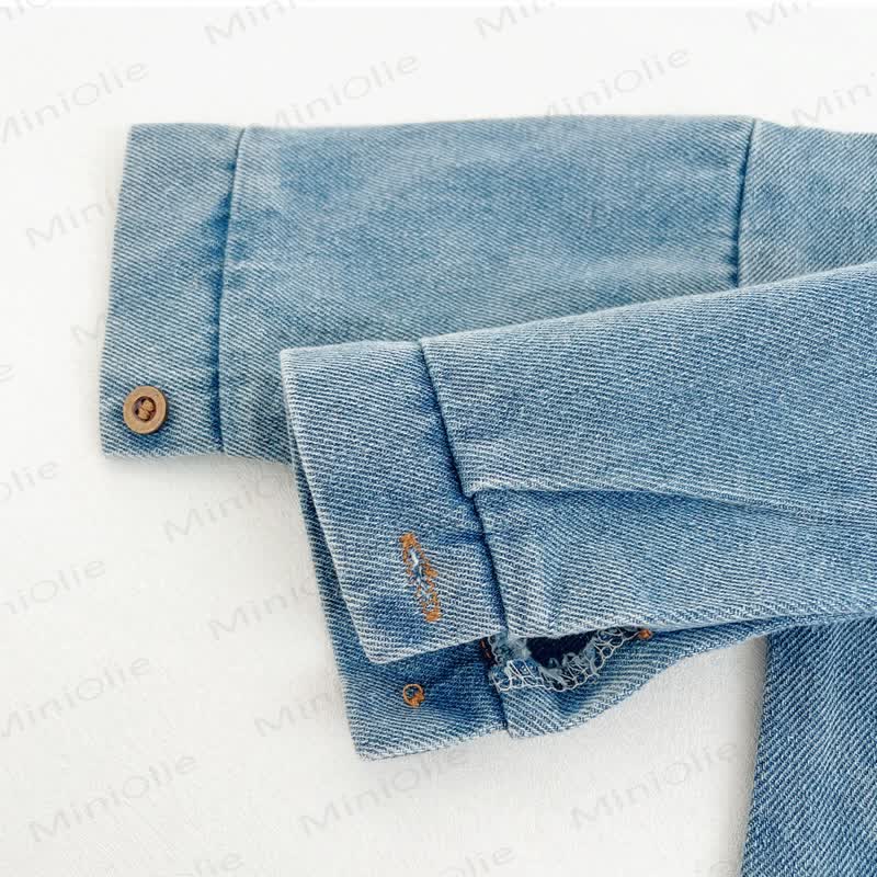 Baby Denim Pocket Romper - image 12