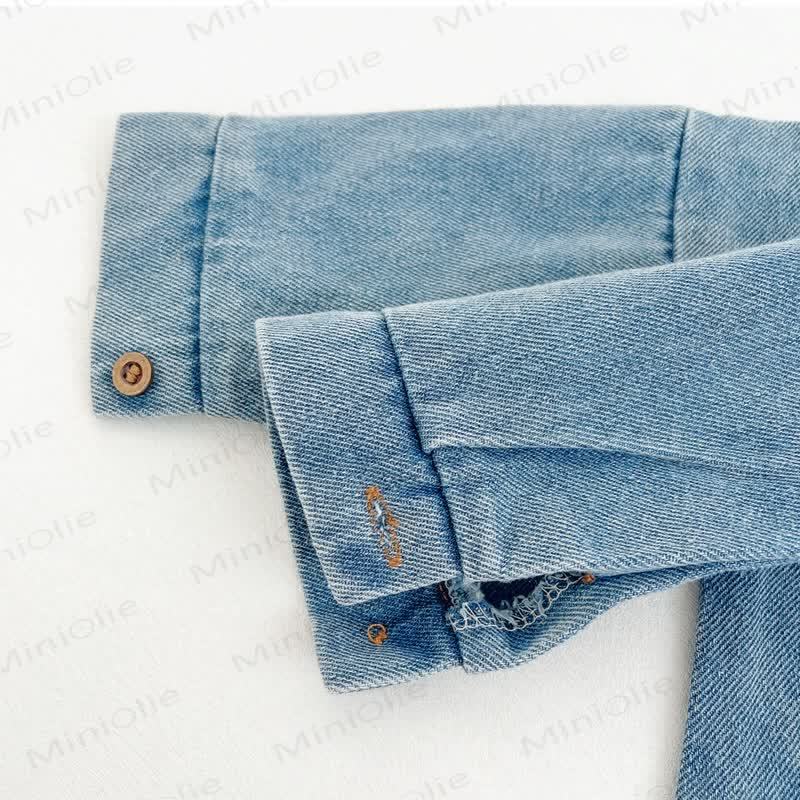Baby Denim Pocket Romper - image 12