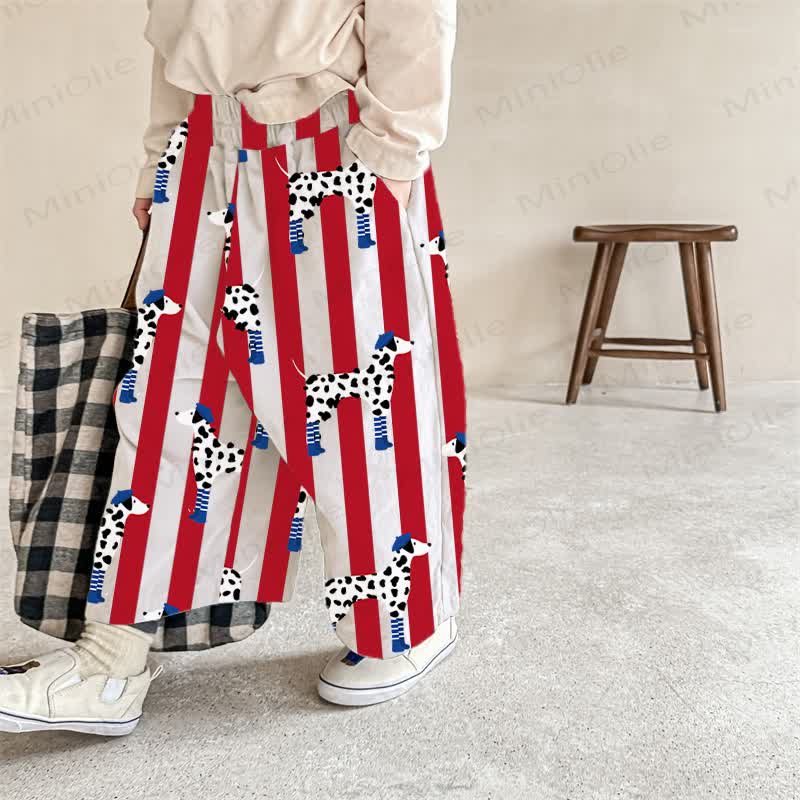 Baby Toddler Striped Horse Pants - White - 2-3T - image 1