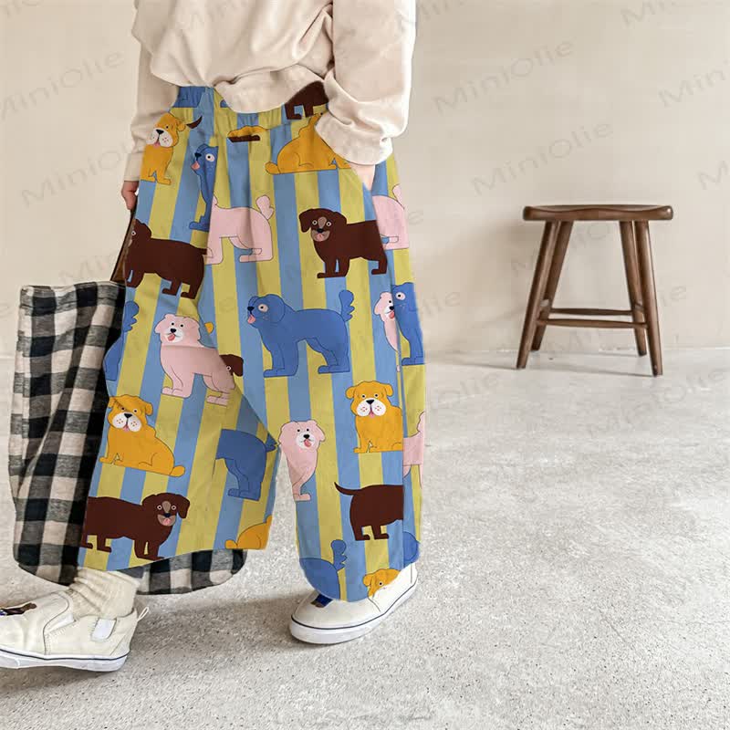 Baby Toddler Striped Dogs Pants - Blue - 2-3T - image 1