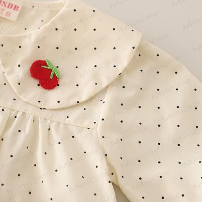 Toddler Baby Girl Polka Dot Long Sleeve Top and Denim Pants 2-piece Set - image 8