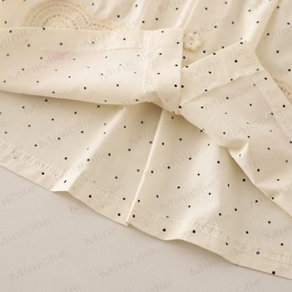 Toddler Baby Girl Polka Dot Long Sleeve Top and Denim Pants 2-piece Set - image 11