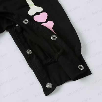 Baby Halloween Skeleton Batwing Romper Hat Set - image 17