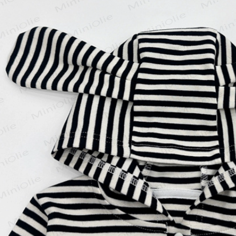 Baby Toddler Striped Squirrel Ear Hoodie and Pants 2-piece Set - image 5