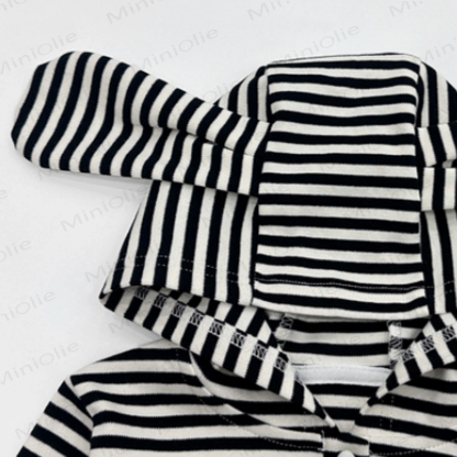 Baby Toddler Striped Squirrel Ear Hoodie and Pants 2-piece Set - image 5