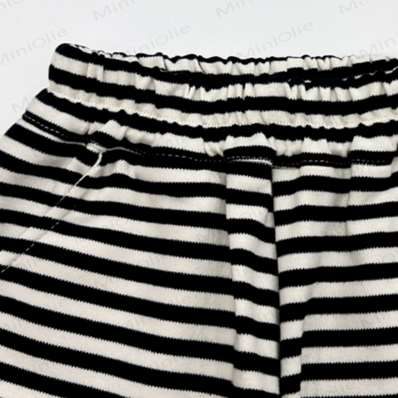 Baby Toddler Striped Squirrel Ear Hoodie and Pants 2-piece Set - image 7