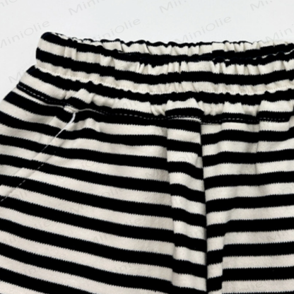 Baby Toddler Striped Squirrel Ear Hoodie and Pants 2-piece Set - image 7