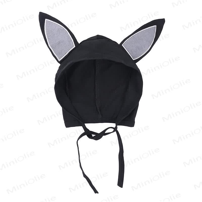 Baby Halloween Bat Wing Black Cotton Romper and Hat - image 5
