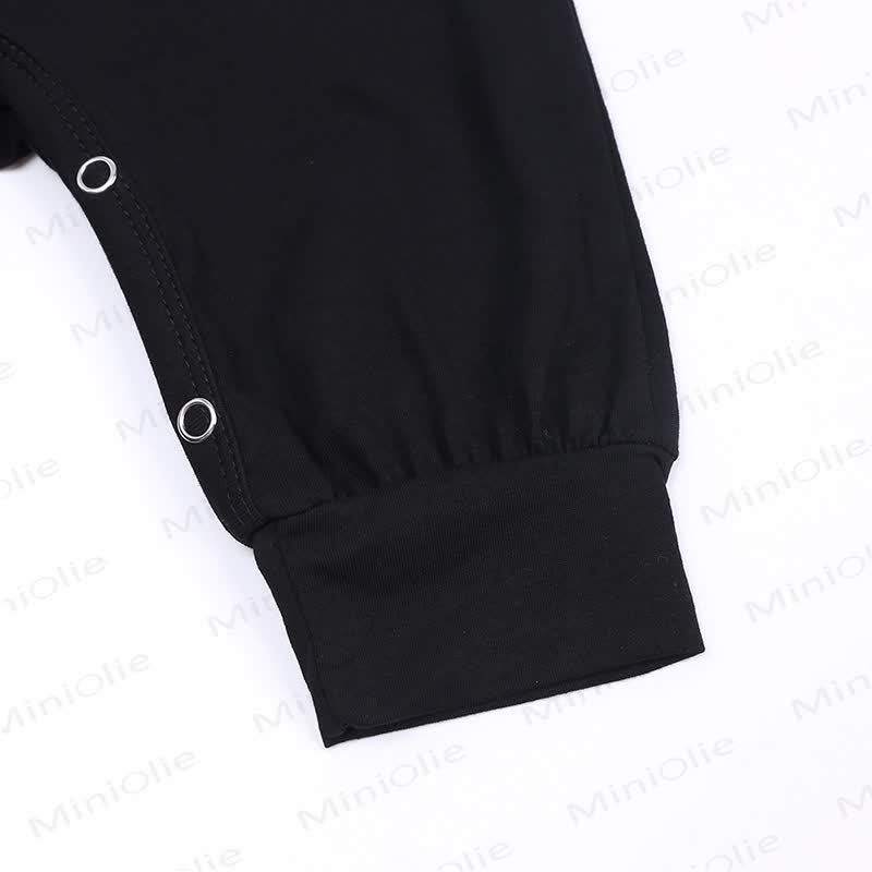 Baby Halloween Bat Wing Black Cotton Romper and Hat - image 12