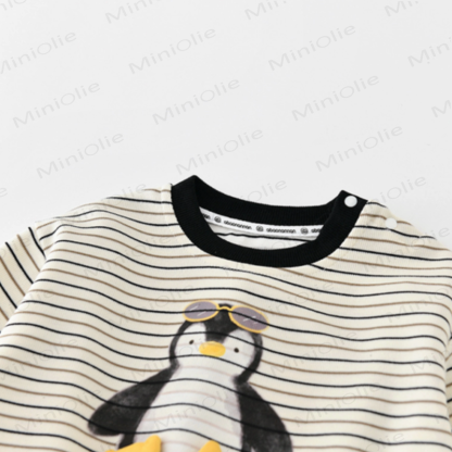 Baby Toddler Penguin Striped Sweatshirt or Fish Pants - image 4