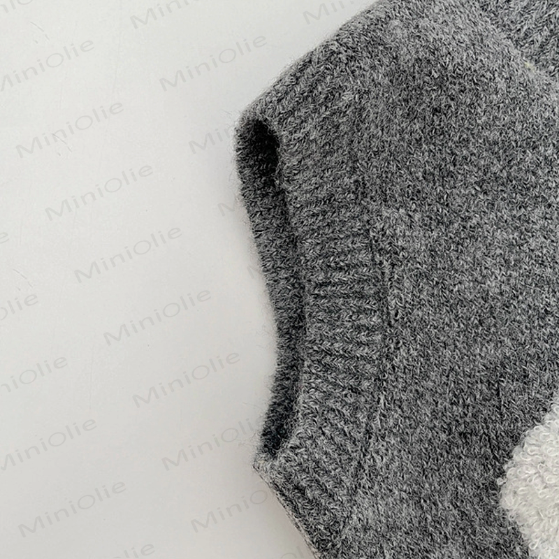 Baby Toddler Elephant Knitted Vest or Beige Tee or Pants - image 6