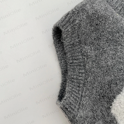 Baby Toddler Elephant Knitted Vest or Beige Tee or Pants - image 6