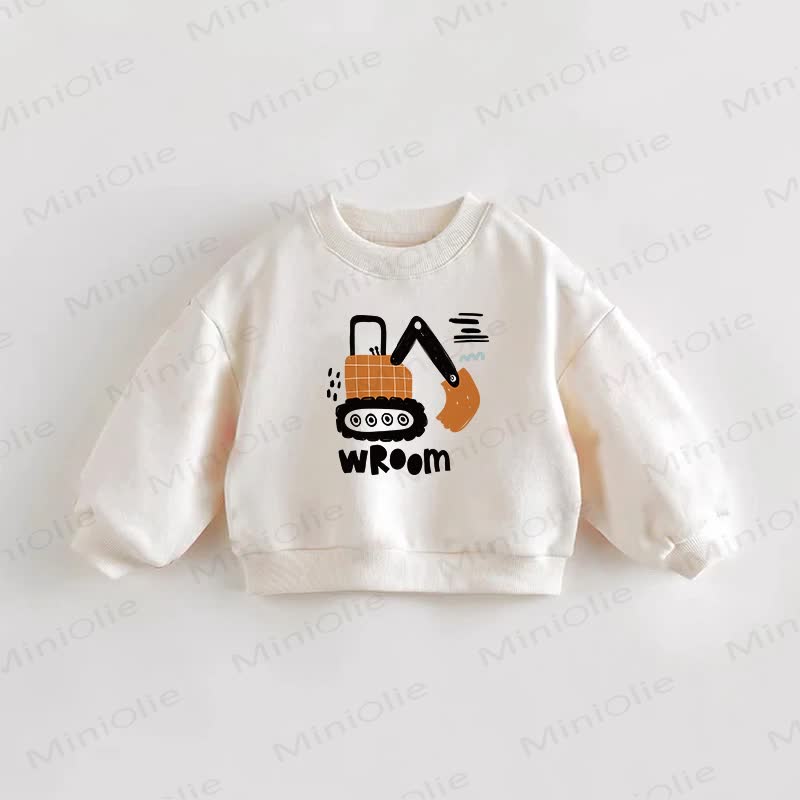 WROOM Baby Toddler Cream Sweatshirt - Cream - 3-5T - image 1