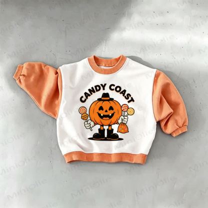 CANDY COAST Baby Toddler Orange Sweatshirt - Orange - 3-5T - image 1