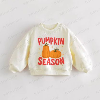 PUMPKIN SEASON Baby Toddler Cream Sweatshirt - Cream - 3-5T - image 1