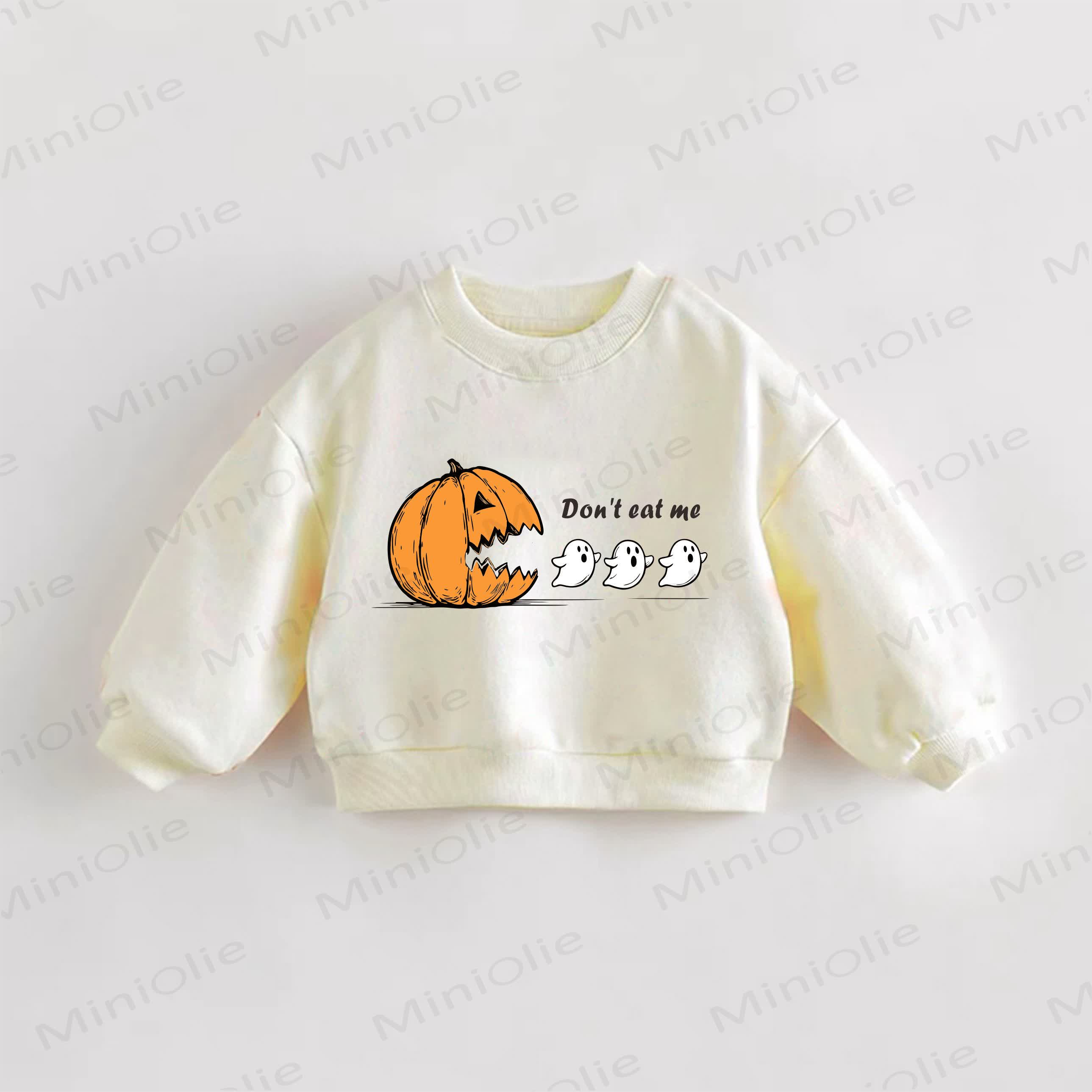 DON'T EAT ME Baby Toddler Cream Sweatshirt - Cream - 3-5T - image 1