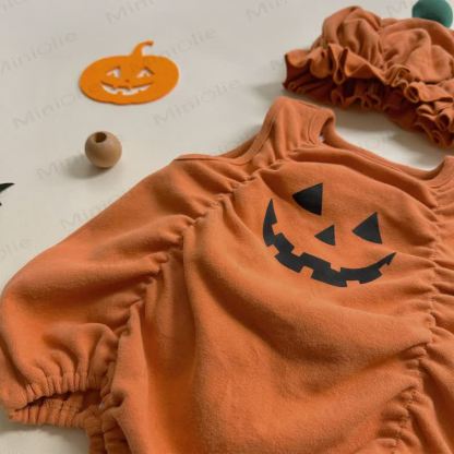 Baby Halloween Pumpkin Print Bodysuit or Solid Color Pants - image 6
