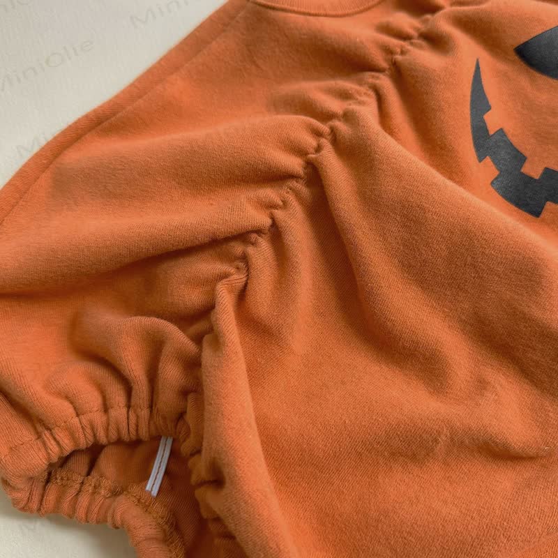 Baby Halloween Pumpkin Print Bodysuit or Solid Color Pants - image 7