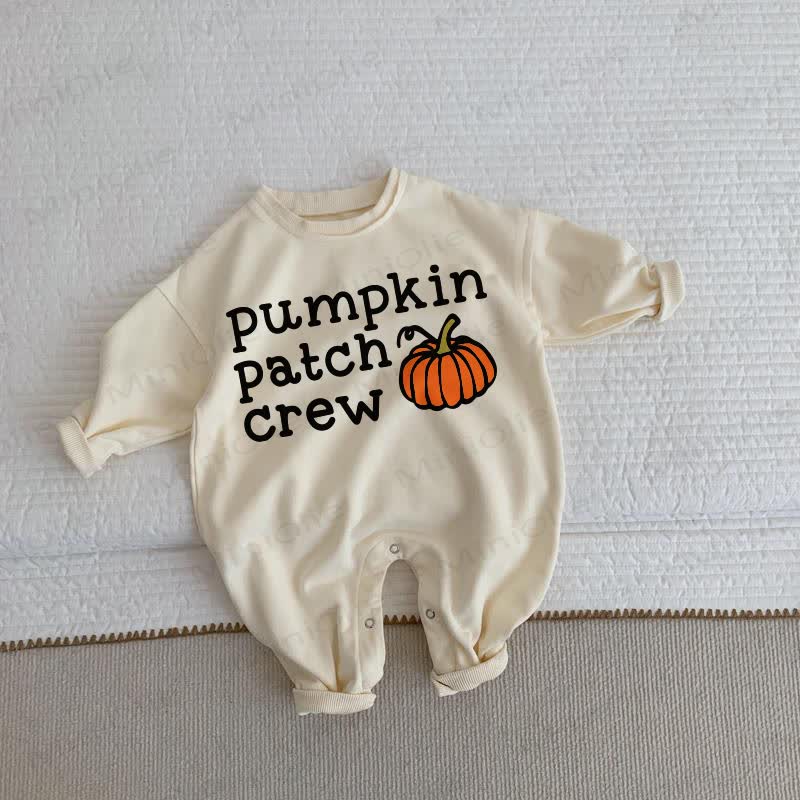 PUMPKIN PATCH CREW Baby Pumpkin Beige Romper - Beige - 2-3T - image 1