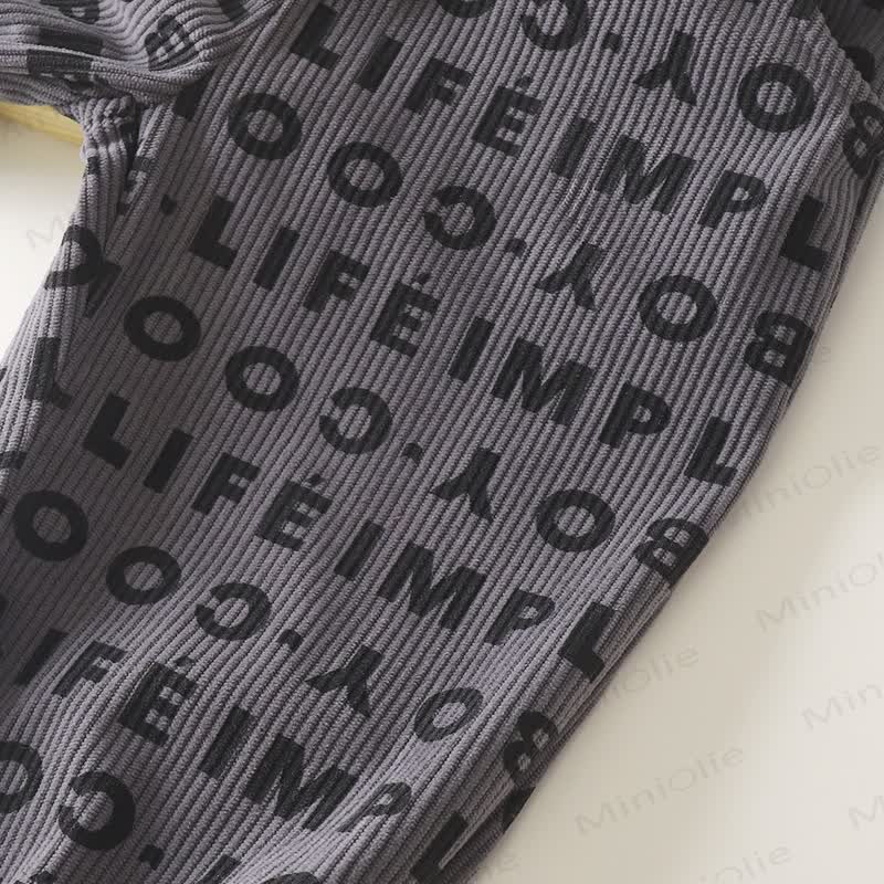 Toddler Baby Textured Print Corduroy Jogger - image 10