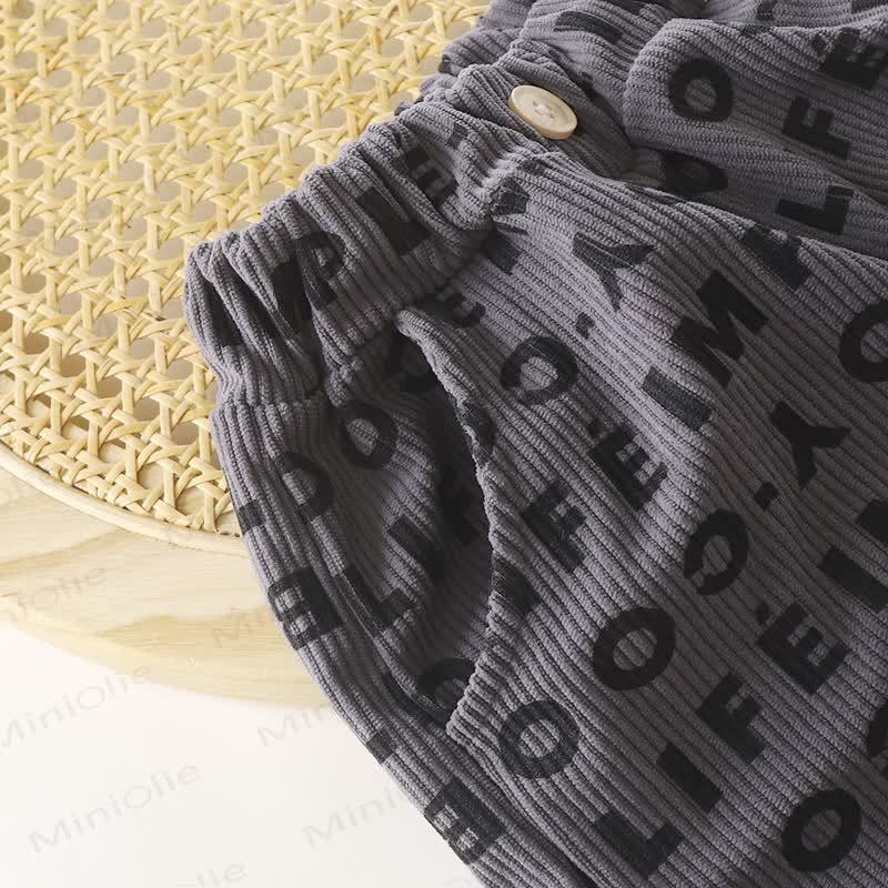 Toddler Baby Textured Print Corduroy Jogger - image 8
