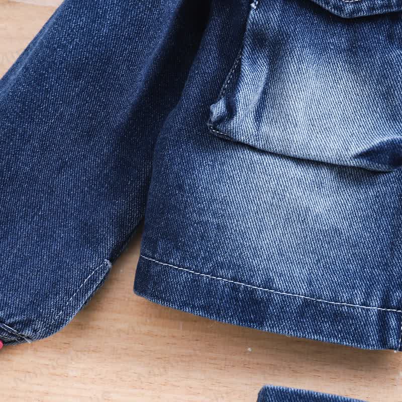 Toddler Girl Denim Jacket and Skirt 2-piece Set - image 6