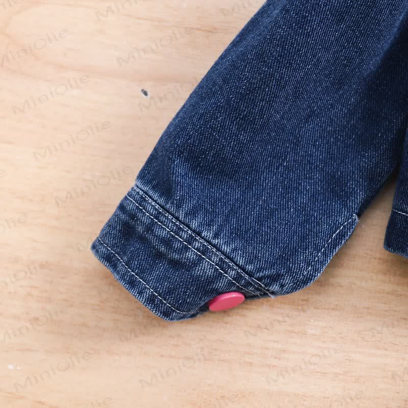 Toddler Girl Denim Jacket and Skirt 2-piece Set - image 7