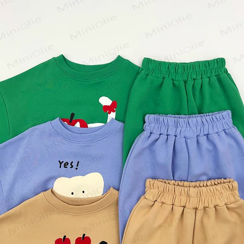Toddler Aniaml Print Sweatshirt and Jogger 2-piece Set - image 5