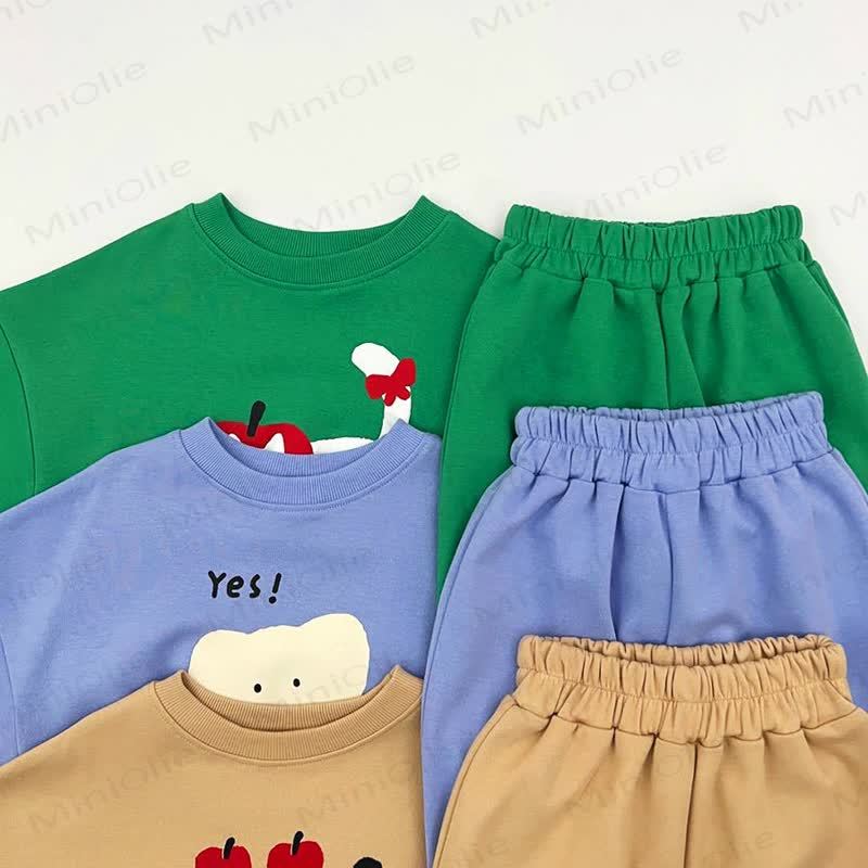 Toddler Aniaml Print Sweatshirt and Jogger 2-piece Set - image 5
