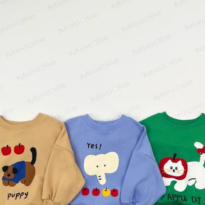 Toddler Aniaml Print Sweatshirt and Jogger 2-piece Set - image 6