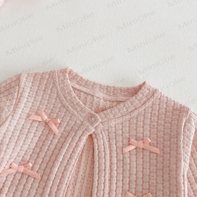 Baby Toddler Girl Rose Dress and Cardigan Outfit - image 11