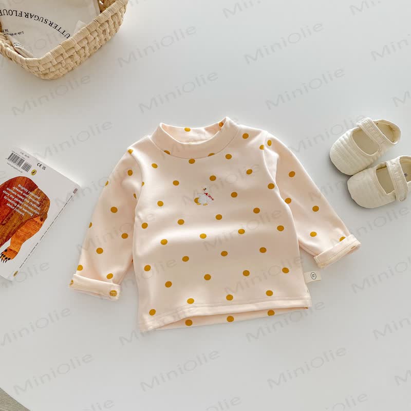 Baby Toddler Embroidered Top - Beige Dot - 4-5T - image 10
