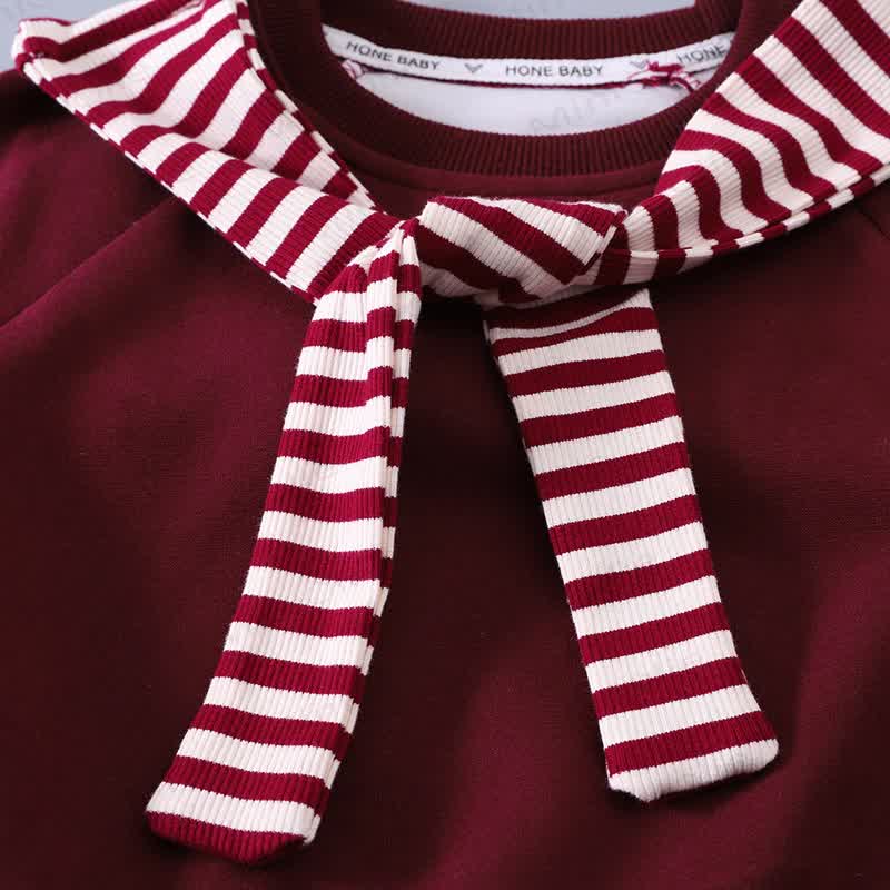 Toddler Striped Shawl Sweatshirt and Pants 2-piece Set - image 6