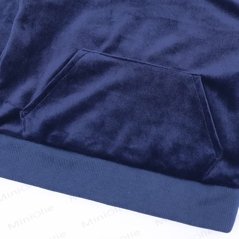 Toddler Velour Contrast Hoodie and Jogger 2-piece Set - image 25
