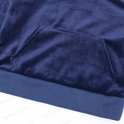 Toddler Velour Contrast Hoodie and Jogger 2-piece Set - image 25