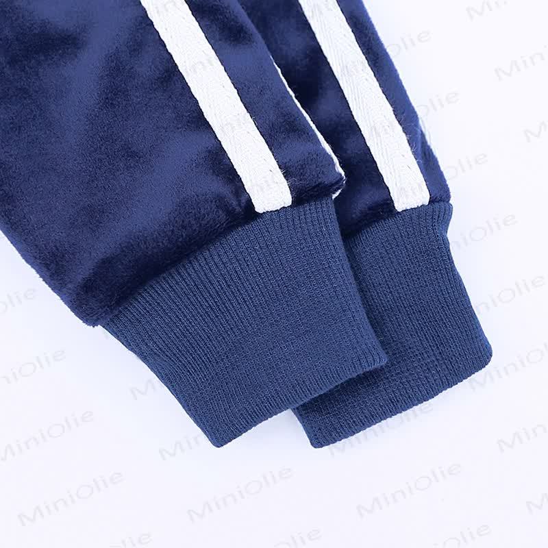 Toddler Velour Contrast Hoodie and Jogger 2-piece Set - image 26