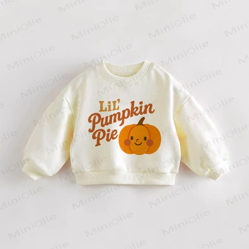 LIL' PUMPKIN PIE Baby Toddler Cream Sweatshirt - Cream - 3-5T - image 1