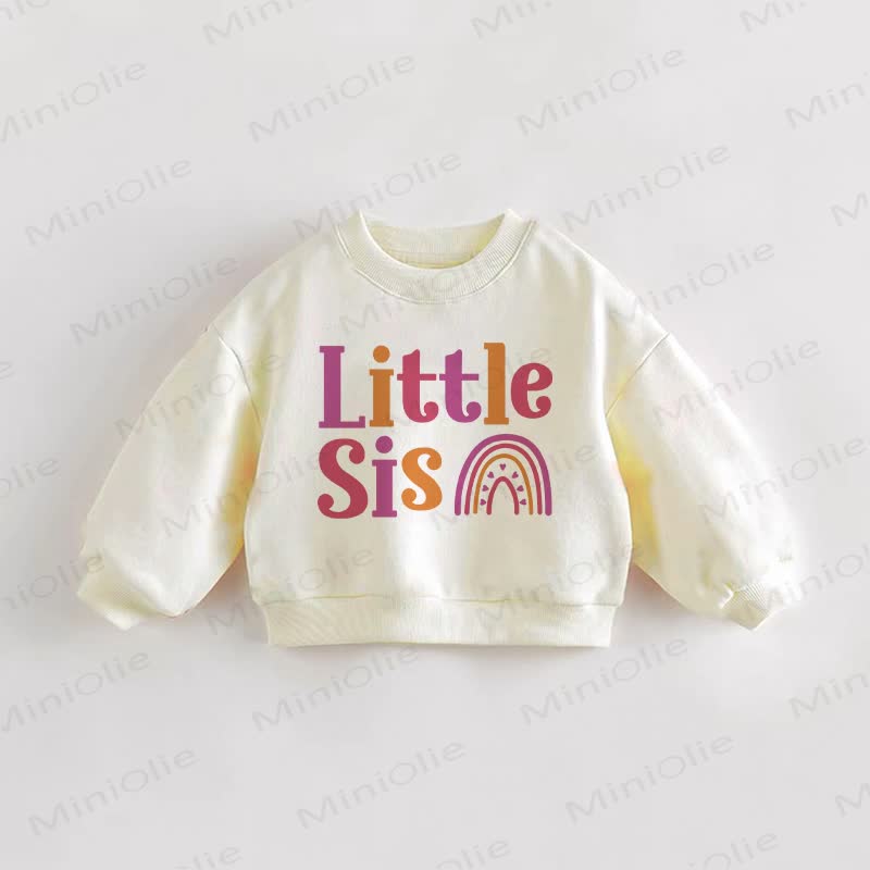 LITTLE SIS Baby Toddler Cream Sweatshirt - Cream - 3-5T - image 1