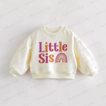 LITTLE SIS Baby Toddler Cream Sweatshirt - Cream - 3-5T - image 1