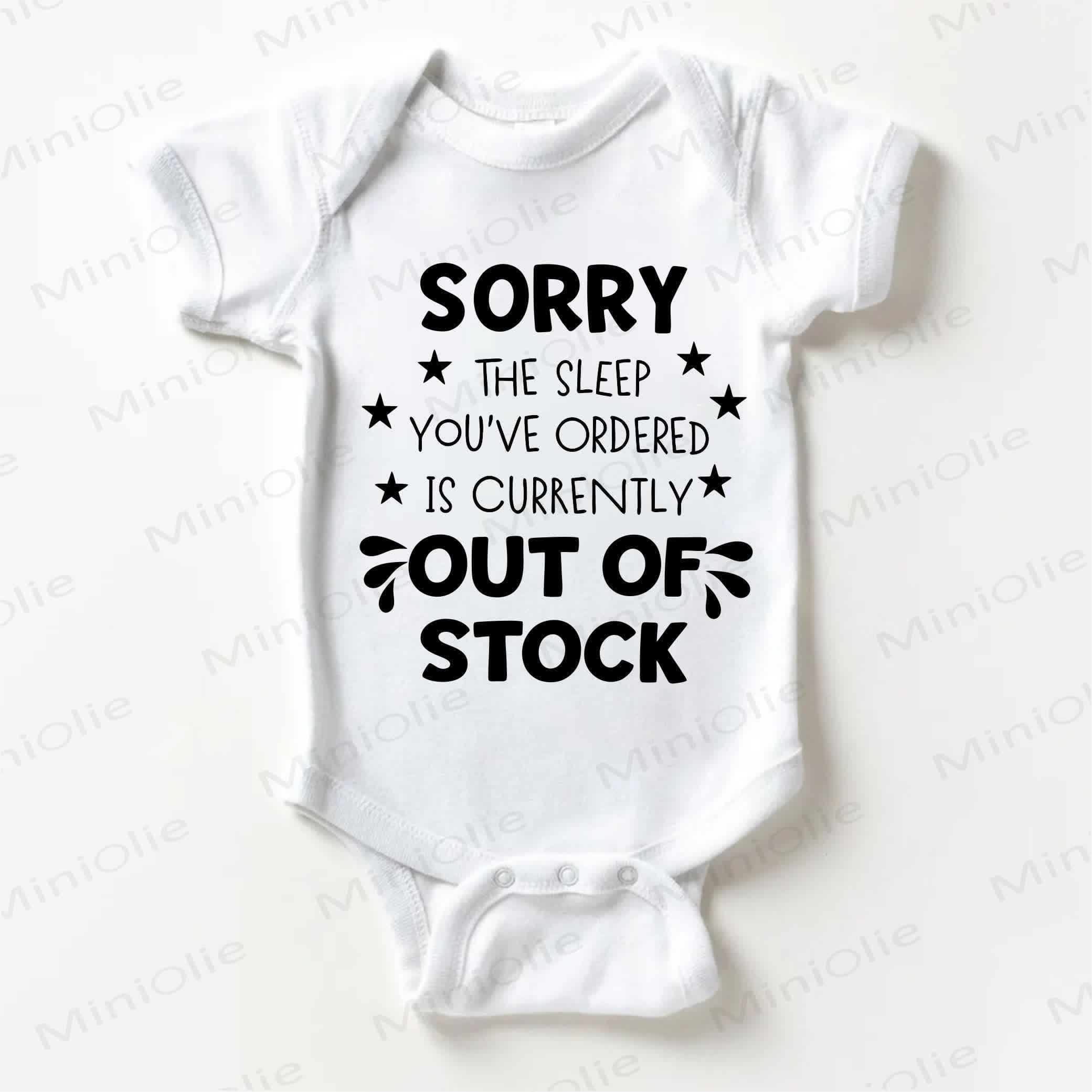 SORRY THE SLEEP YOU'VE ORDERED IS CURRENTLY OUT OF STOCK Baby  Bodysuit - White - 18-24M - image 1