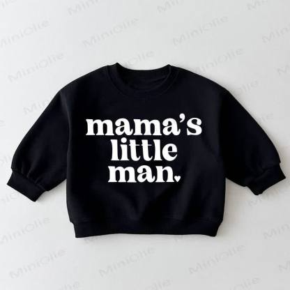 MAMA'S LITTLE MAN Baby Toddler Black Sweatshirt - Black - 3-5T - image 1