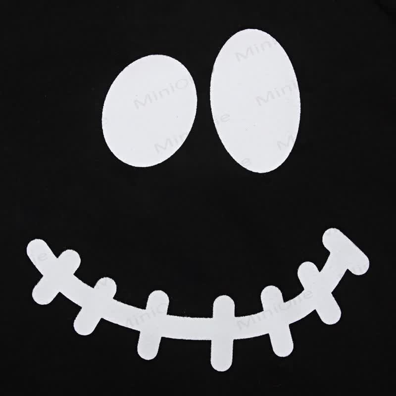 Toddler Boys Halloween Smiley Face Sweatshirt and Striped Pants 2-piece Set - image 8
