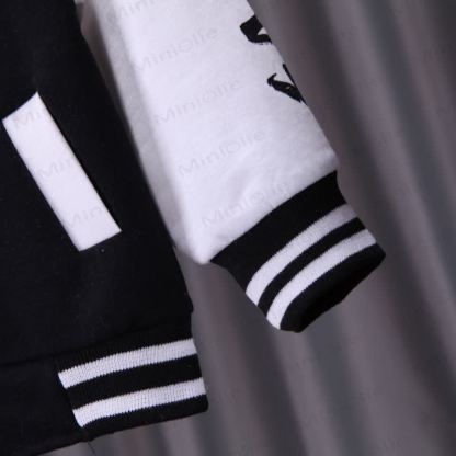 Toddler Contrast Sleeve Varsity Jacket and Jogger 2-piece Set - image 14